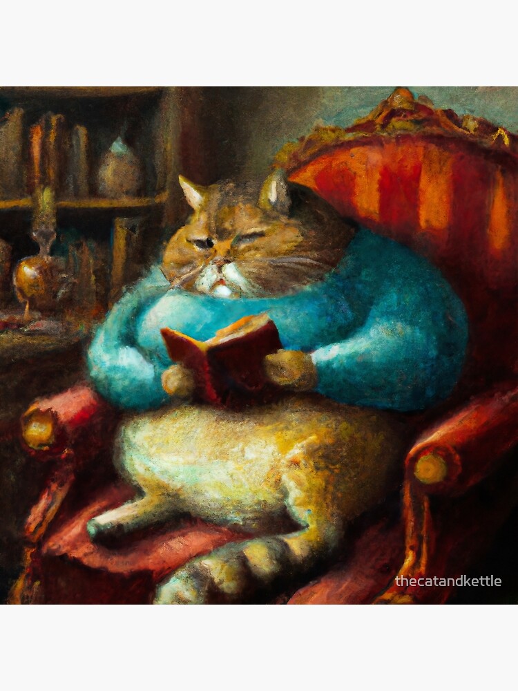 Victoria the Cat, with throne and tea kettle (Baroque) Art Board Print for  Sale by thecatandkettle