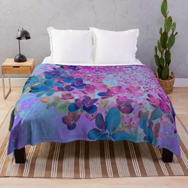 Item preview, Elegant Dark Blue and Magenta Limelight Hydrangea designed and sold by myrubiogarden.