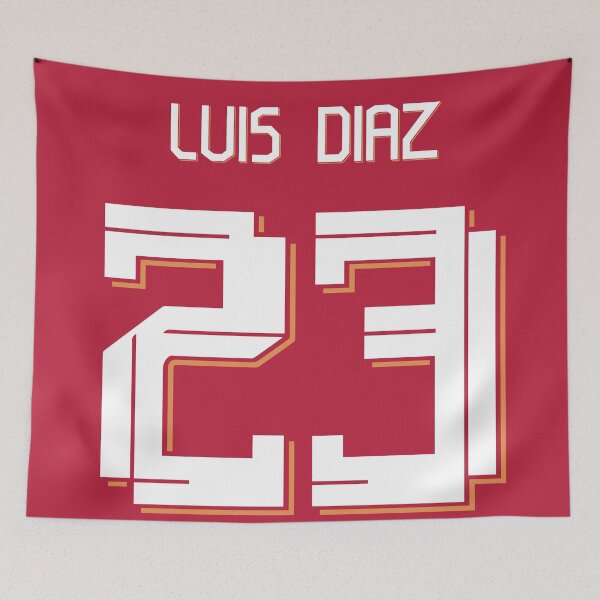 Item preview, Luis Diaz Liverpool Home jersey 23/24 designed and sold by Alimator.