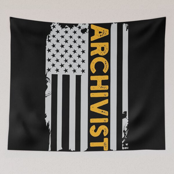 Item preview, Archivist Retro Vintage USA Flag: Funny Archivist Gift designed and sold by Adexyl.