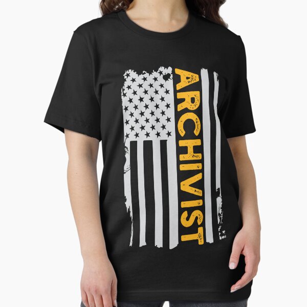 Artikel-Vorschau von Archivar Retro Vintage USA-Flagge: Lustiges Archivar-Geschenk, designt und verkauft von Adexyl.