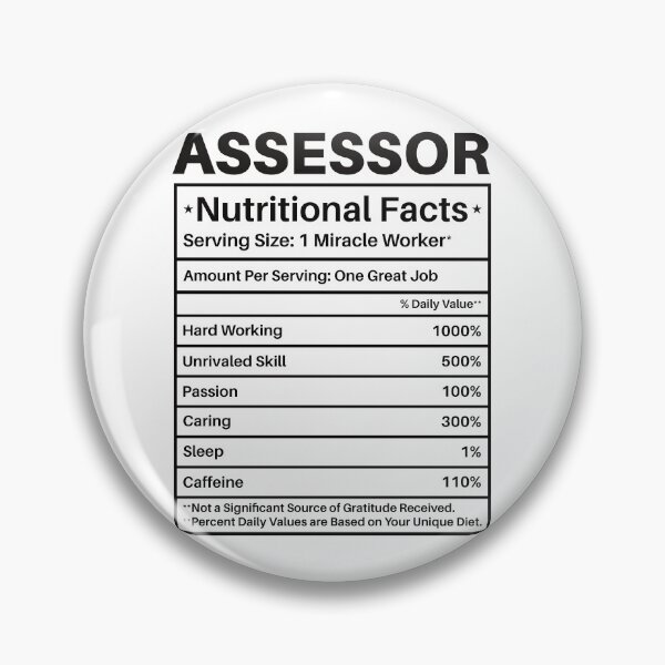 Item preview, Assessor Nutritional Facts: Funny Tax Assessor Gift designed and sold by Adexyl.