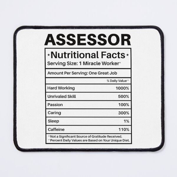 Item preview, Assessor Nutritional Facts: Funny Tax Assessor Gift designed and sold by Adexyl.