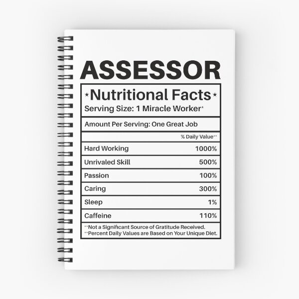 Item preview, Assessor Nutritional Facts: Funny Tax Assessor Gift designed and sold by Adexyl.