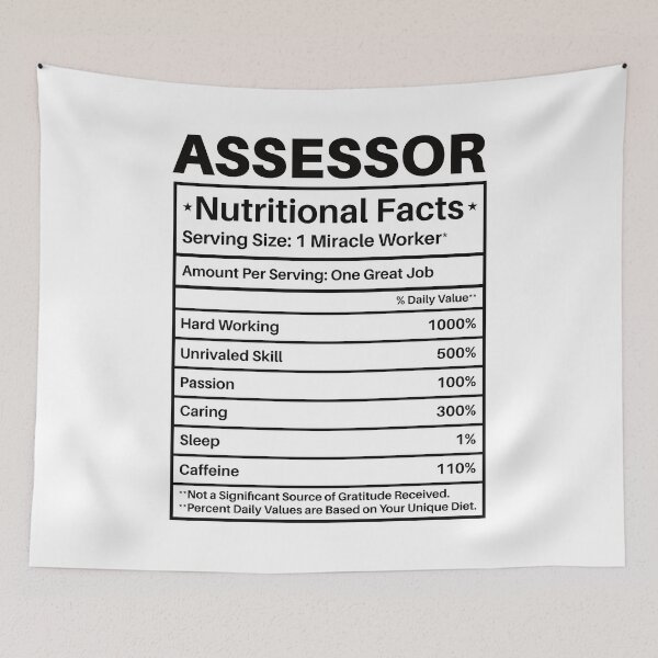 Item preview, Assessor Nutritional Facts: Funny Tax Assessor Gift designed and sold by Adexyl.
