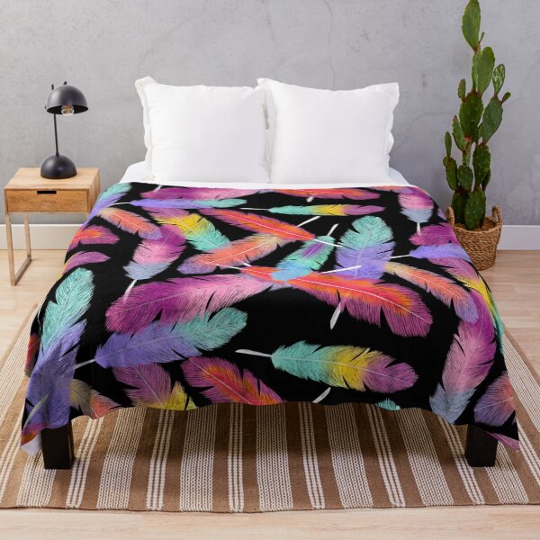 Artikelvorschau, Light as a Feather Colorful Seamless Pattern Design entworfen und verkauft von Anakathrin.
