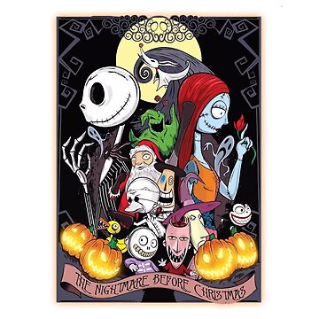 The Nightmare Before Christmas Jigsaw Puzzle for Sale by marymaldonaS