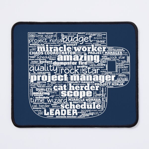 Item preview, White Project Manager Word Art designed and sold by Awesomefamily.