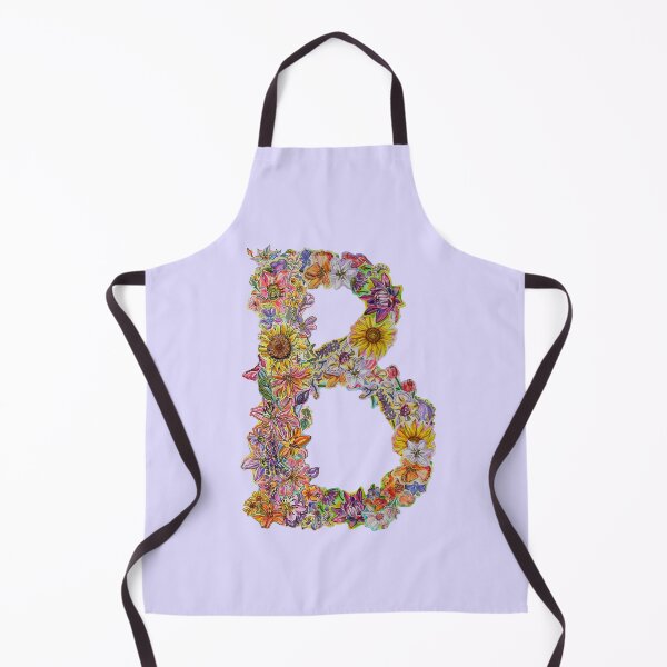Item preview, B Floral Initial designed and sold by Lenaartist.