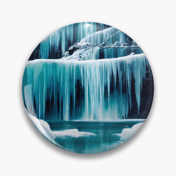Item preview, Icy Waterfall designed and sold by aiartbysig.