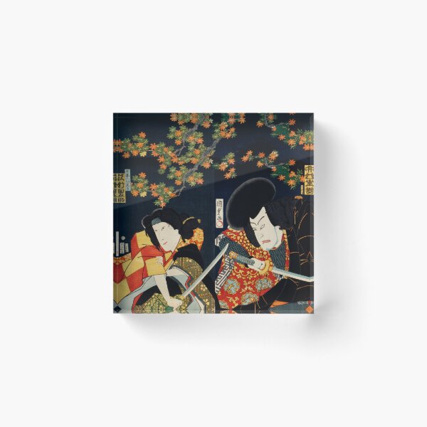 Item preview, Japanese Samurai Ukiyoe Print Vintage designed and sold by Alema Art.