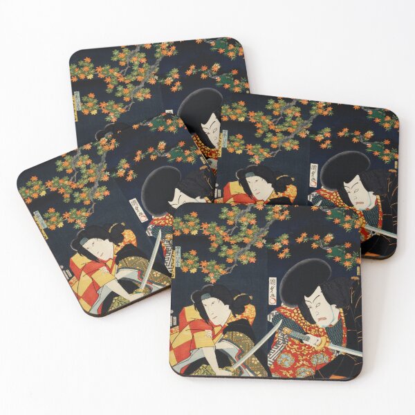 Item preview, Japanese Samurai Ukiyoe Print Vintage designed and sold by Alema Art.