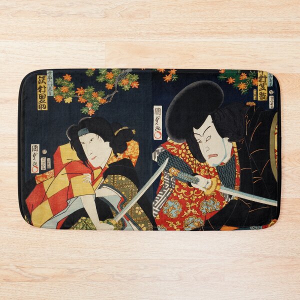 Item preview, Japanese Samurai Ukiyoe Print Vintage designed and sold by Alema Art.