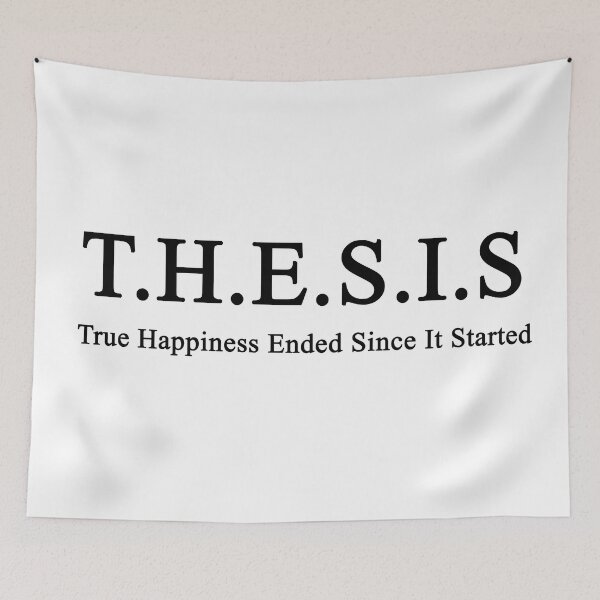 Item preview, Thesis: the happiness ended since it started designed and sold by NoetherSym.