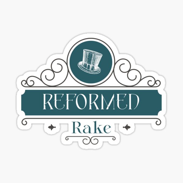 "Bridgerton Vintage Reformed Rake Art" Sticker for Sale by