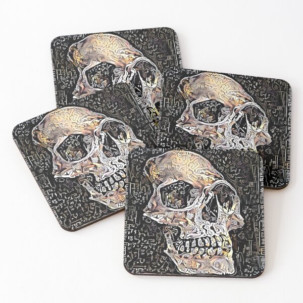 Item preview, Mayan Glyph Skull designed and sold by DiscoGypsyFish.