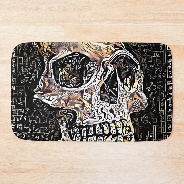 Item preview, Mayan Glyph Skull designed and sold by DiscoGypsyFish.