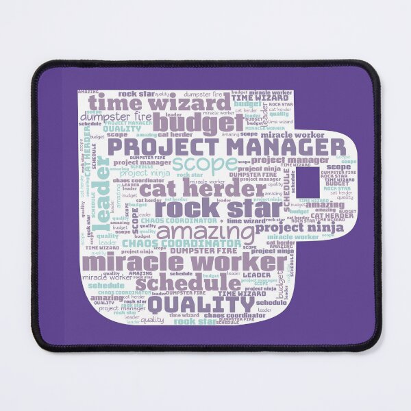 Item preview, Purple Coffee Project Manager Word Art designed and sold by Awesomefamily.