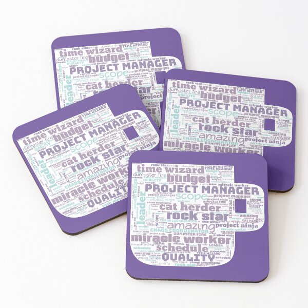 Item preview, Purple Coffee Project Manager Word Art designed and sold by Awesomefamily.