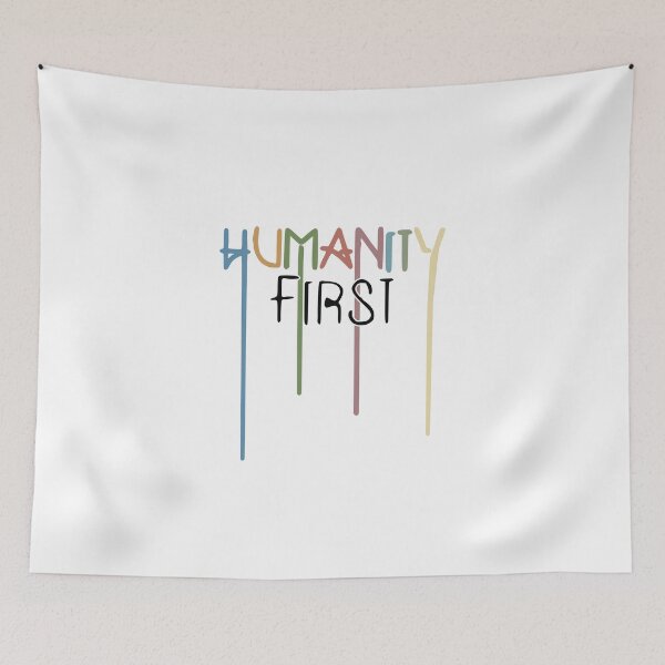 Item preview, Humanity First typography design designed and sold by navitalidesign.