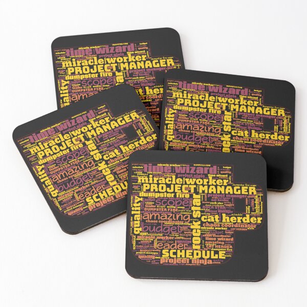 Item preview, Yellow Coffee Cup Project Manager Word Art designed and sold by Awesomefamily.