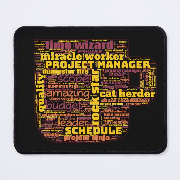 Item preview, Yellow Coffee Cup Project Manager Word Art designed and sold by Awesomefamily.