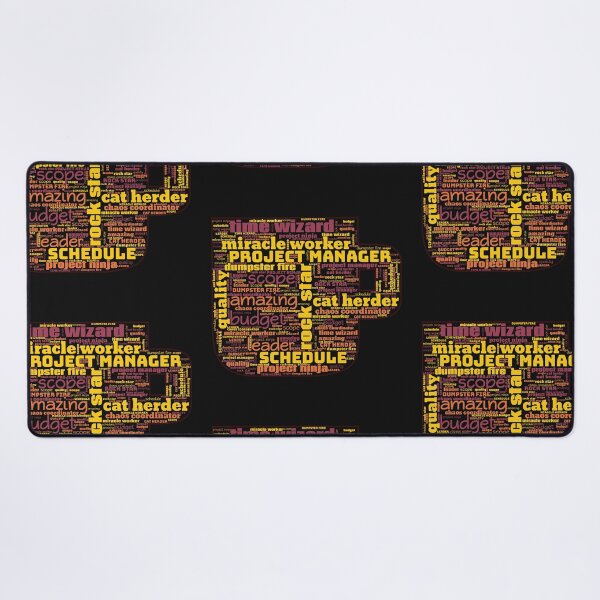 Item preview, Yellow Coffee Cup Project Manager Word Art designed and sold by Awesomefamily.