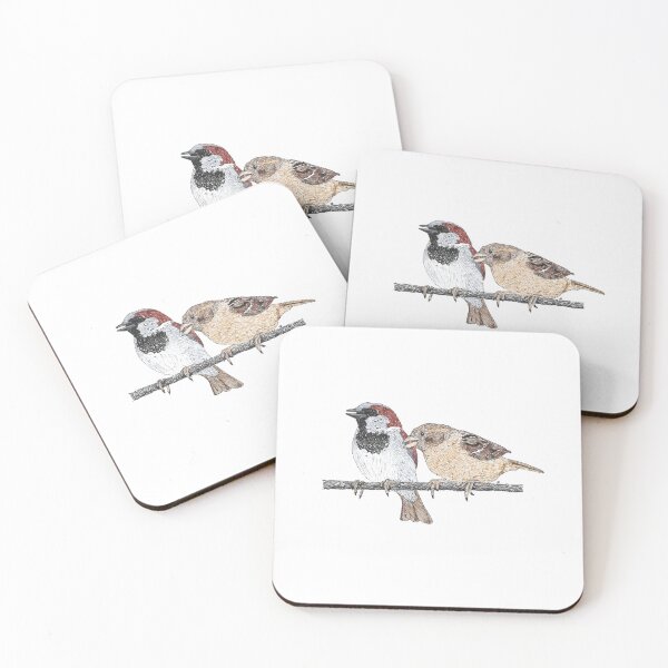 Item preview, House Sparrows designed and sold by obirdleyart.