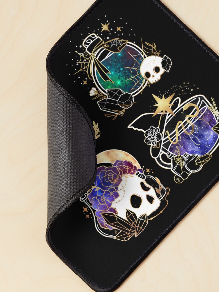 Alternate view of Elegant Gold and Galaxy Halloween Collection Mouse Pad