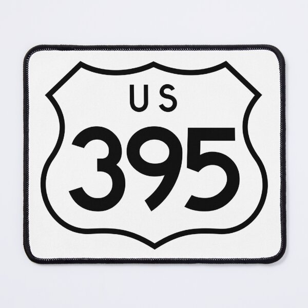 Item preview, US Route 395 Sign designed and sold by BagOfPeaks.
