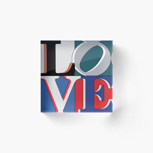 Philly Love Sports Acrylic Block