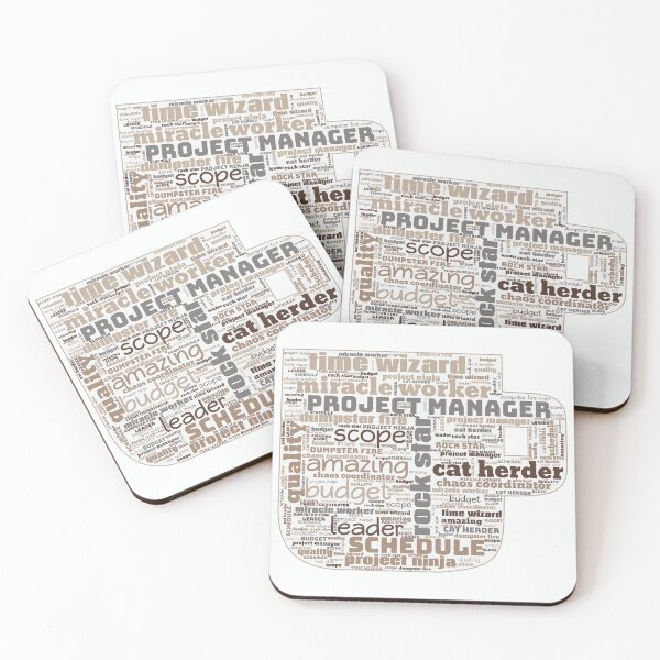 Item preview, Coffee Cup Project Manager Word Art designed and sold by Awesomefamily.