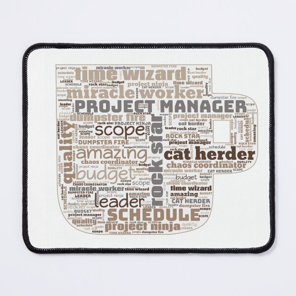 Item preview, Coffee Cup Project Manager Word Art designed and sold by Awesomefamily.