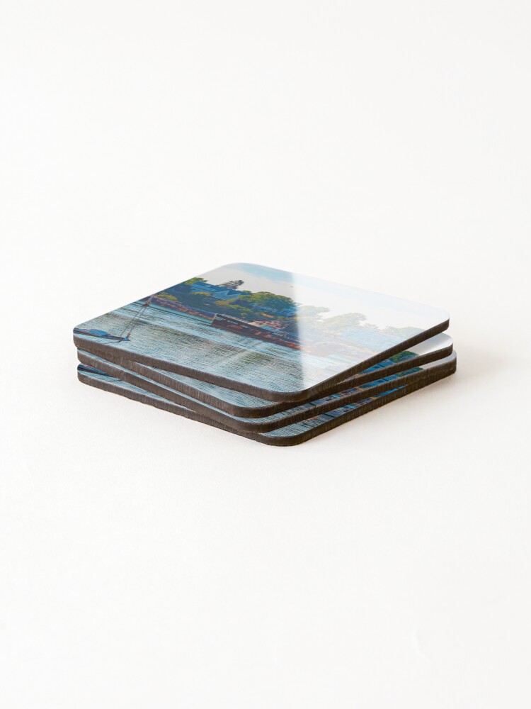 Thumbnail 4 of 5, Coasters (Set of 4), Fishing Port designed and sold by Ruthie33.