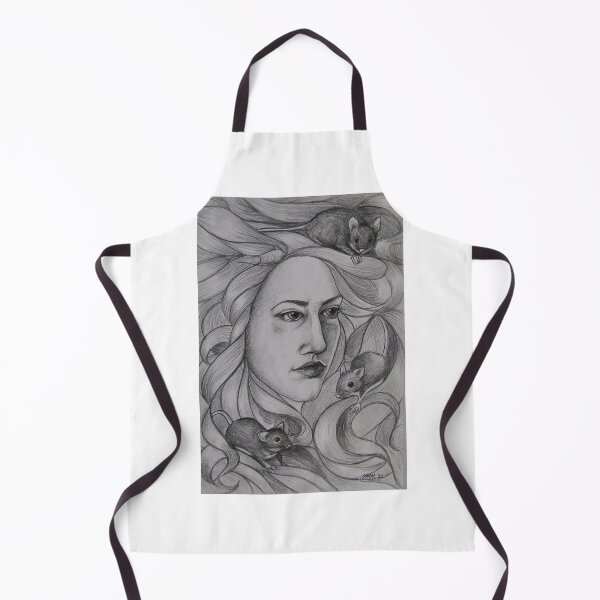 Item preview, Young woman with mice in her hair. Pencil on 29.7x42cm paper designed and sold by crowleyronan123.