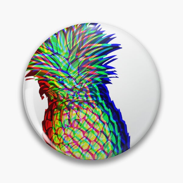 Item preview, Tryppy pineapple anaglyph 3d glitch designed and sold by eNVy Co.