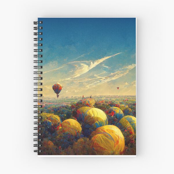 Item preview, Escena de globo aerostático con paisaje de fantasía AI designed and sold by NVDesigns.