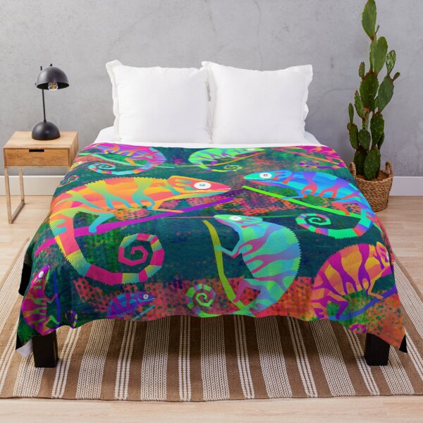 Item preview, Chameleon Abstract Art Vibrant Colors designed and sold by Thomas Dossman.