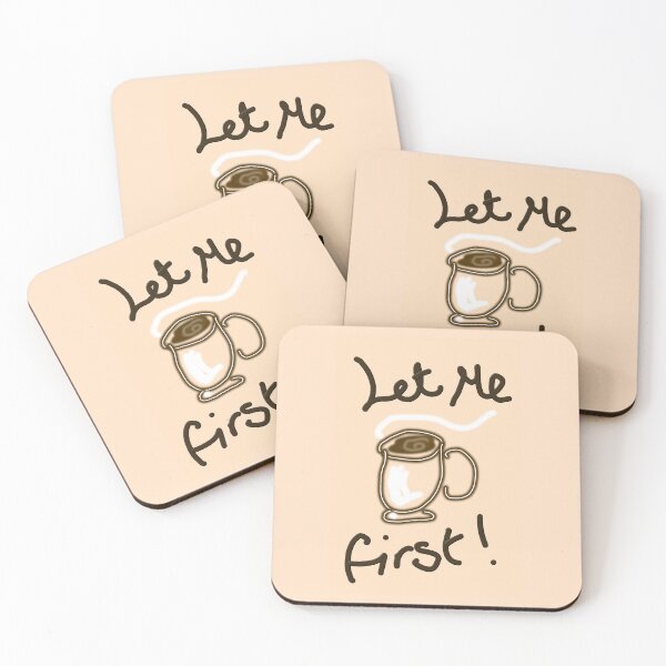 Item preview, Let me coffee first! (cream) designed and sold by ScarletPanda.