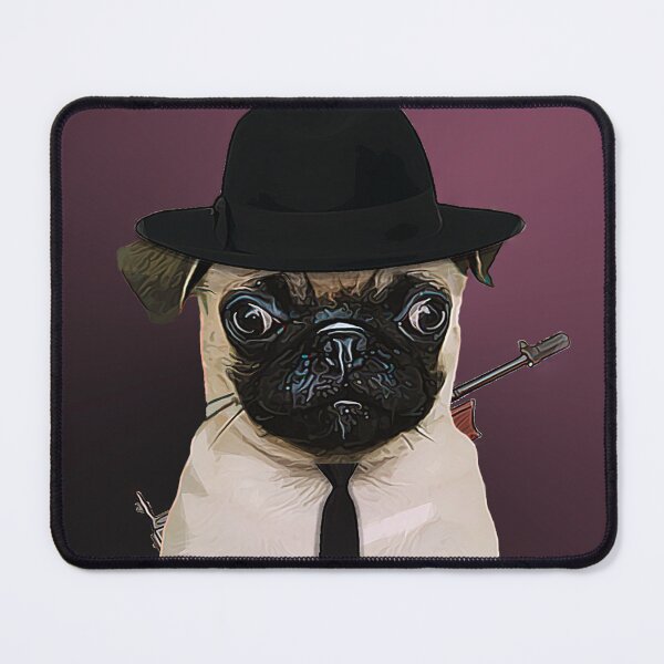 Item preview, Mobster Pug designed and sold by L'art Designs.