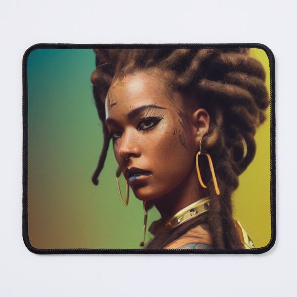 Item preview, Queen Natural Hair Dreadlocks Portrait Art designed and sold by LocFestNYC.