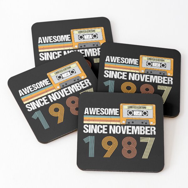 Item preview, Awesome Since November 1987 | 35th Birthday Gifts | 35 Years Old Gifts designed and sold by AMINE  ★★★★★.