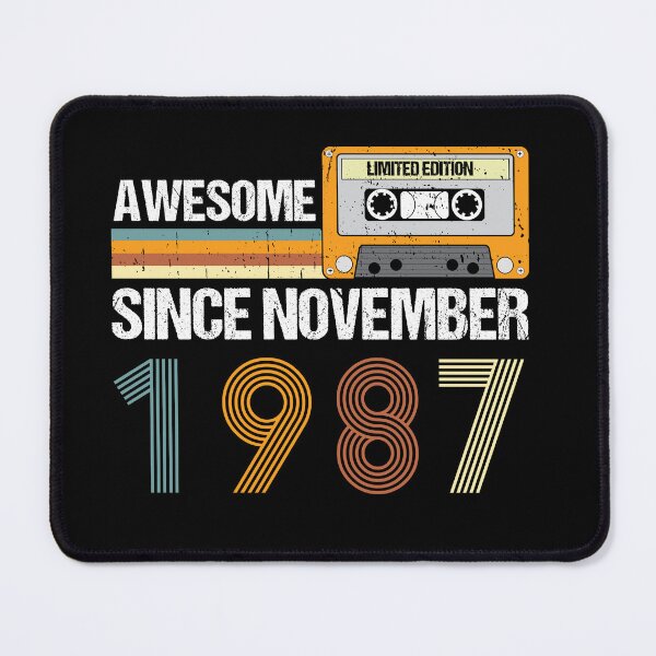 Item preview, Awesome Since November 1987 | 35th Birthday Gifts | 35 Years Old Gifts designed and sold by AMINE ★★★★★.