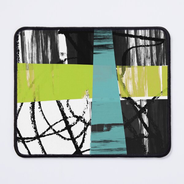 Item preview, Abstract Expression in Lime and teal designed and sold by Irena Orlov.