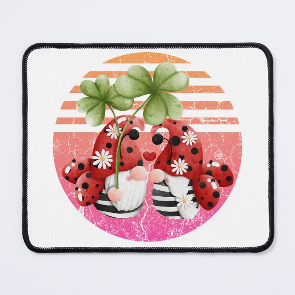 Item preview, Gnome ladybug Retro Sunset designed and sold by happygreenshop.