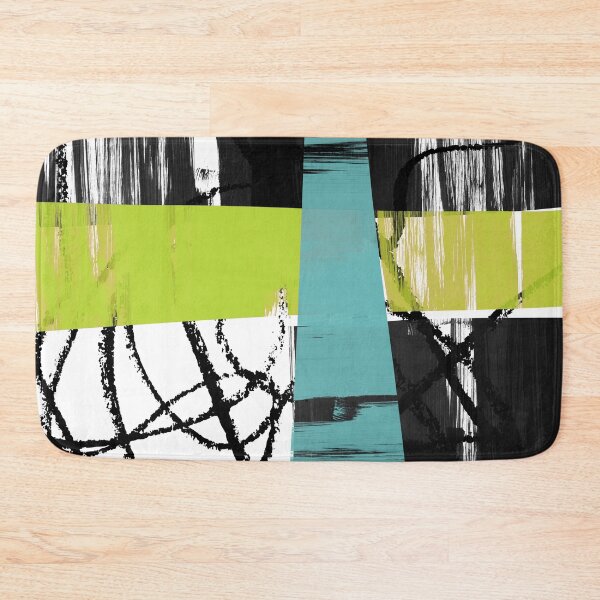 Item preview, Abstract Expression in Lime and teal designed and sold by Irena Orlov.