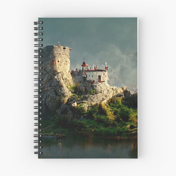 Item preview, Escena de paisaje de castillo antiguo de fantasía AI designed and sold by NVDesigns.