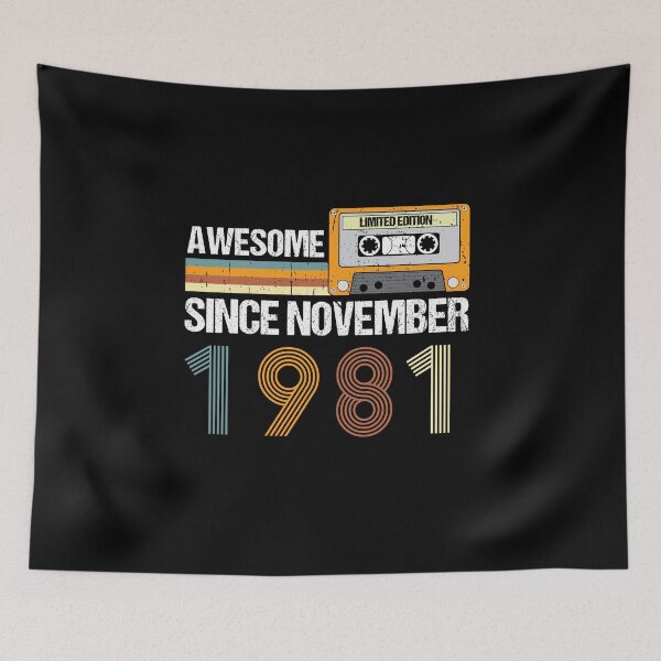 Item preview, Awesome Since November 1981 | 41th Birthday Gifts | 41 Years Old Gifts designed and sold by AMINE  ★★★★★.