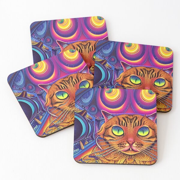 Item preview, Psychedelic Cat designed and sold by TheDreamEffect.