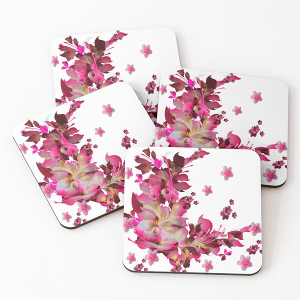 Item preview, Pink and Burgundy Flowers designed and sold by atroffire.